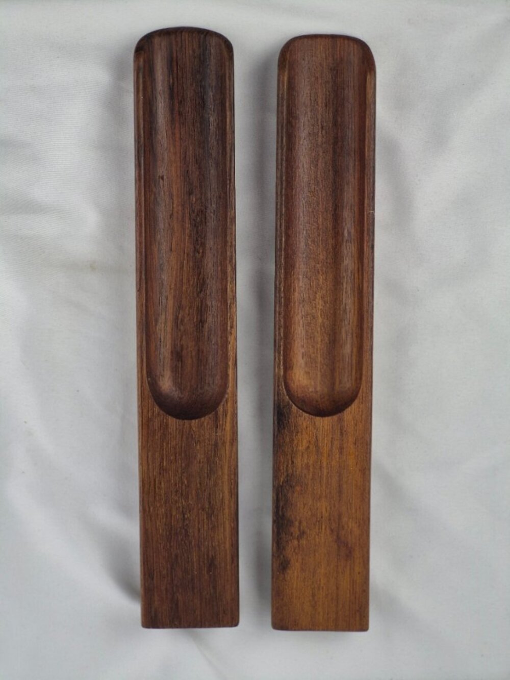 Mid-Century Modern Dansk Ellipse Teak Salad Servers by Jens Quistgaard